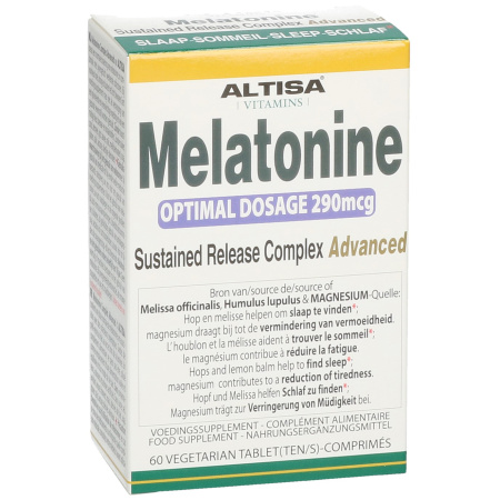 Altisa Slaaphormoon Optimale Dosie 290mcg Sustained Release Complex Advanced 60 Vegetarische Sliktab