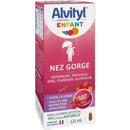 Alvityl Kind Neus-Keel Siroop Fles 125ml