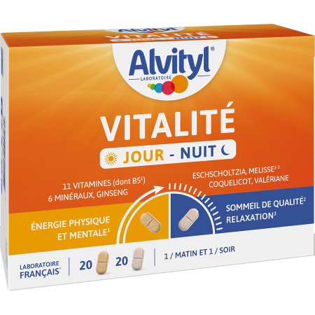 Alvityl Vitaliteit Dag/Nacht 20 Dagtabletten + 20 Nachttabletten