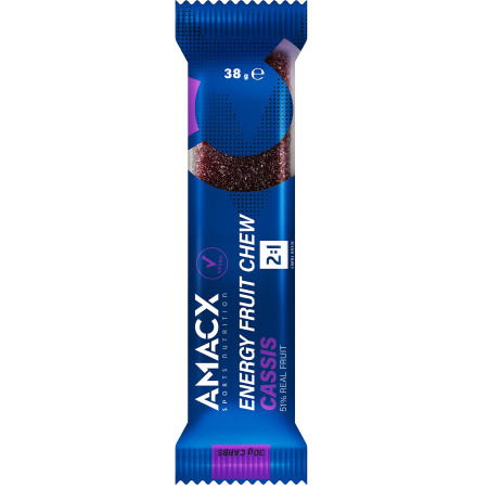 Amacx Energy Fruit Chew Zwarte Bes 12 Stuks