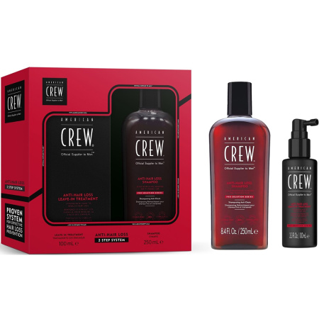 American Crew Kit Anti-Haaruitval Shampoo 250ml + Leave-In Anti-Haaruitval Verzorging 100ml