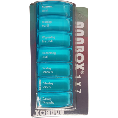 Anabox Pillendoos Blauwe Week 1 Stuk