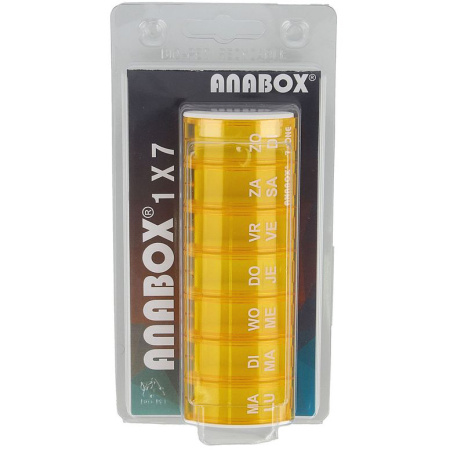 Anabox Week Pillendoos Oranje 1 Stuk