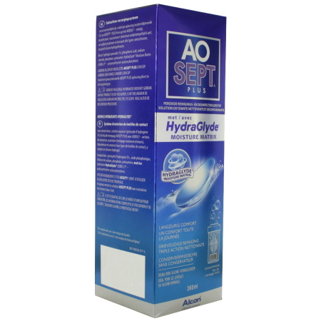 Aosept Plus Met HydraGlyde Fles 360ml
