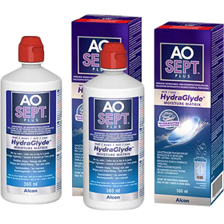 Aosept Plus Met HydraGlyde Flessen 2x360ml