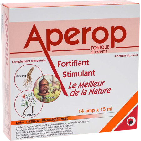 Aperop Tonikum Versterkend Stimulans Drinkbare Ampullen 14x15ml