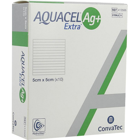 Aquacel Ag+ Extra 5x5cm Stuks 10 (413566)