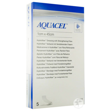 Aquacel Verband Hydrofiber Met Versterking 1x45cm Stuks 5