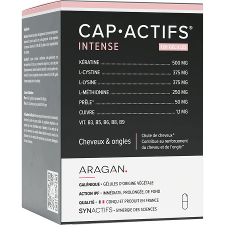 Aragan Synactifs Capactifs Intense Haar En Nagels Keratine 120 Capsules