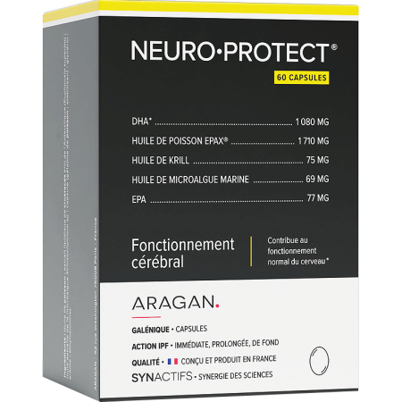 Aragan Synactifs Neuroprotect Hersenfunctie Omega 3 60 Capsules
