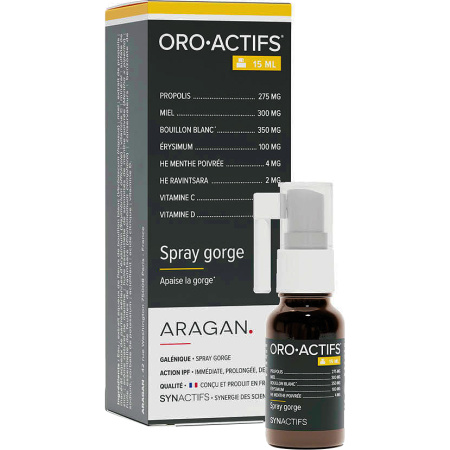 Aragan Synactifs Oroactifs Keelspray 15ml