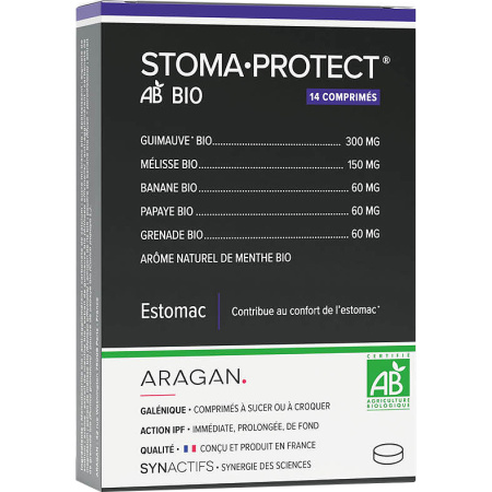 Aragan Synactifs Stomaprotect Bio Maag Marshmallow 14 Tabletten