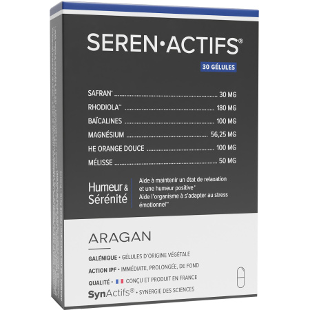 Aragan Synactifs Zenactifs Bio Anti-Stress Rhodiola Rosea 30 Capsules