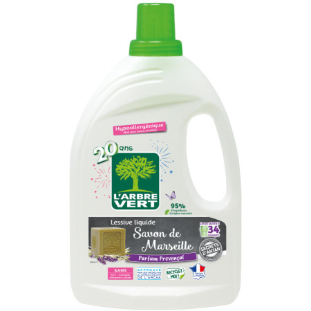 L'Arbre Vert Ecologisch Vloeibaar Wasmiddel Marseille Zeep 1,53l
