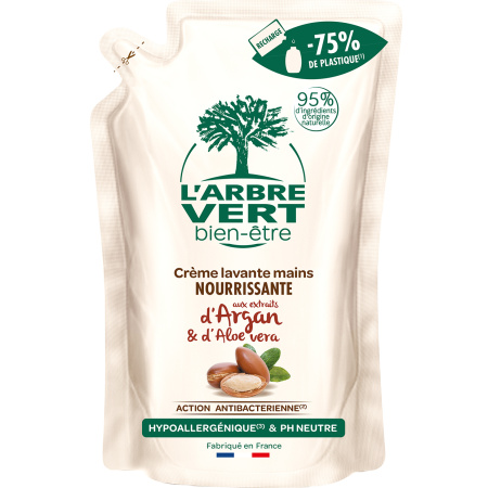 L'Arbre Vert Navulling Handzeep Argan Navulling 300ml