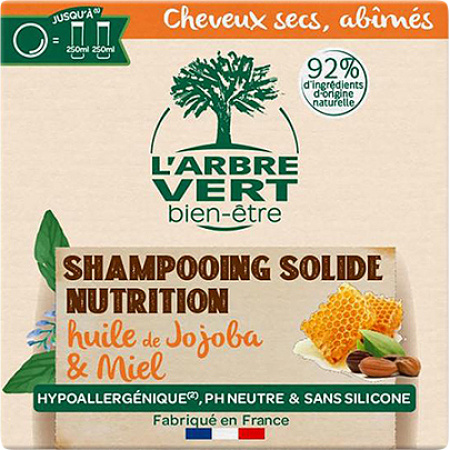 L'Arbre Vert Shampoo Droog En Beschadigd Haar Jojoba En Honing 75g