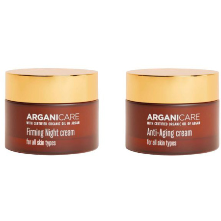 Arganicare Anti-Age Set Gezichtscrème + Nachtcrème Verstevigend 2 Producten