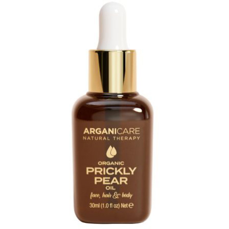 Arganicare Biologische Cactusvijgolie 3in1 Gezicht/Haar/Lichaam Pipetflacon 30ml
