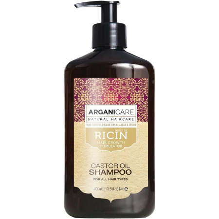 Arganicare Castor Oil Groeiversnellende Shampoo Pompfles 400ml