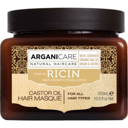 Arganicare Castor Olie Versterkend Masker Alle Haartypes Pot 500ml