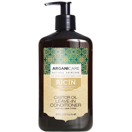 Arganicare Evolution Leave-In Care Met Castorolie Pompfles 400ml