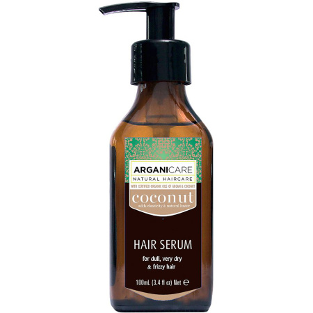 Arganicare Ultra-Voedende En Herstellende Kokosolie Serum Voor Dof Pluizig Haar 100ml