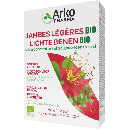 Arkofluide Lichte Benen Bio 20 Ampullen