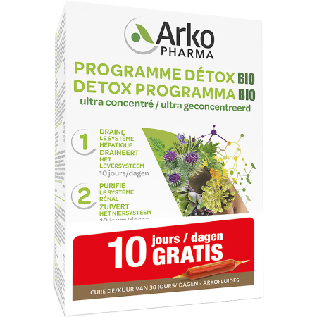 Arkofluides Detox Programma 30 Ampullen Promopack