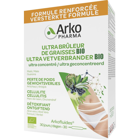 Arkofluides Ultra Vetverbrander Bio Voedingssupplement Ampullen 30x10ml