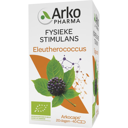 Arkopharma Arkocaps Éleuthérocoque Bio Vitaliteit En Dynamiek 40 Capsules