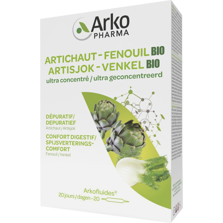 Arkopharma Arkofluides Artisjok - Venkel Bio 20 Ampullen