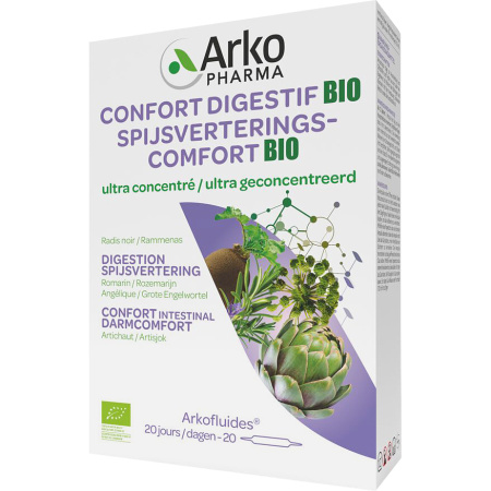 Arkopharma Arkofluides Spijsverteringscomfort Bio 20 Ampullen