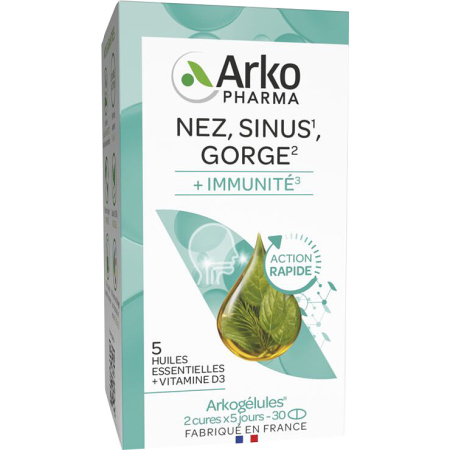 Arkopharma Arkogélules Neus/Sinussen/Keel En Immuniteit 30 Capsules