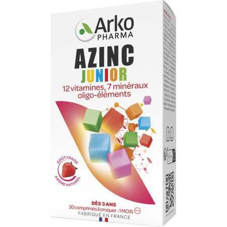 Arkopharma Azinc Optimal Junior Aardbei 30 Kauwtabletten