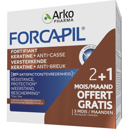 Arkopharma Forcapil Versterkende Keratine+ Programma 3 Maanden 180 Capsules