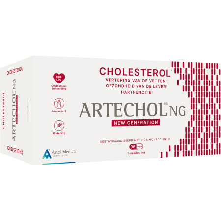 Artechol NG Ondersteunt Een Goed Cholesterolgehalte Voedingssupplement 96 Capsules