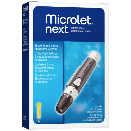 Ascensia Microlet Prikapparaat + 5 Lancetten 1 Kit