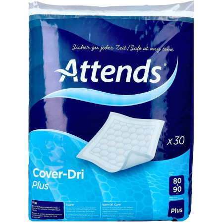 Attends Cover-Dri Plus Onderleg 80x90cm Stuks 30 Nieuwe Formule