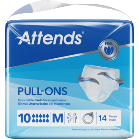 Attends Pull-Ons Wegwerpbroekjes 10 Medium 14 Stuks (208403)