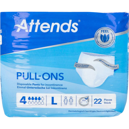 Attends Pull-Ons 4 Maat L 22 Stuks