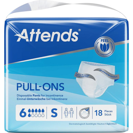 Attends Pull-Ons 6 Maat S 18 Stuks