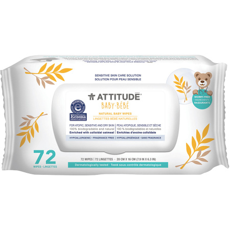 Attitude Baby Natuurlijke Doekjes Gevoelige 72 Stuks