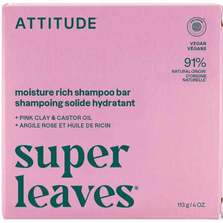 Attitude Super Leaves Shampooing Solide Hydratation Intense 113g
