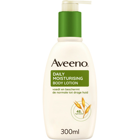 Aveeno Daily Moisturising Body Lotion Normale Tot Droge Huid Pompfles 300ml
