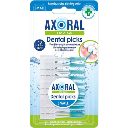 Axoral Pro-Clean Tandstokers Small 40 Stuks
