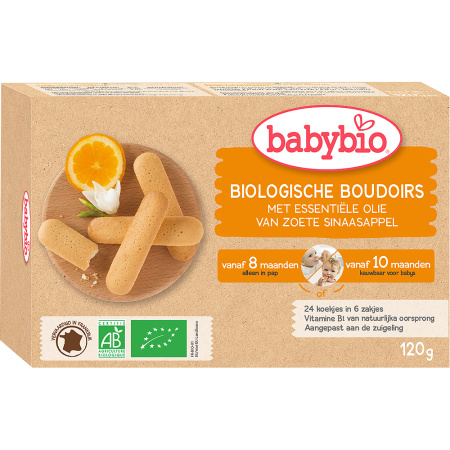 Babybio Biologische Boudoirs Babykoekjes Vanaf 8 Maanden 120g