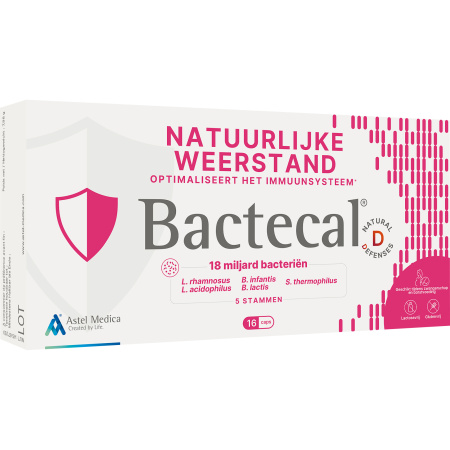 Bactecal D Immuunsysteem Natuurlijke Afweer Voedingssupplement 16 Capsules