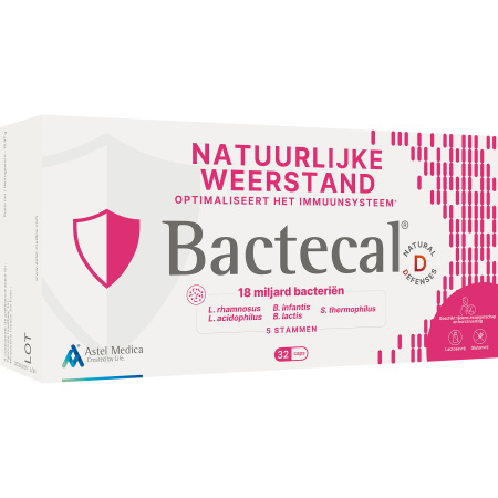 Bactecal D Immuunsysteem Natuurlijke Afweer Voedingssupplement 32 Capsules