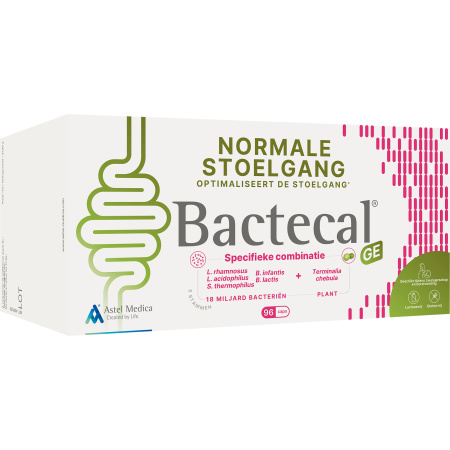 Bactecal GE Optimaliseert Zachte Ontlasting Darmtransit Voedingssupplement 96 Capsules