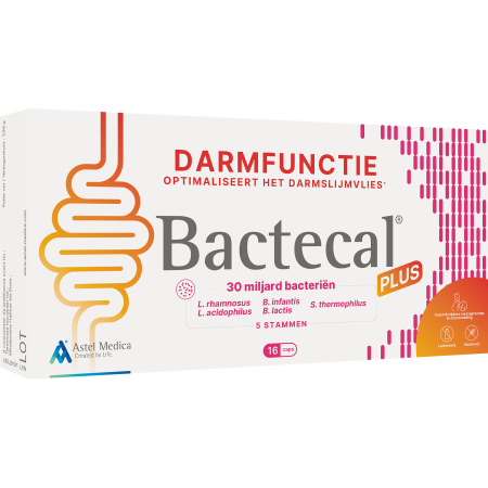 Bactecal Plus Evenwichtige Darmfunctie Natuurlijk Voedingssupplement 16 Capsules